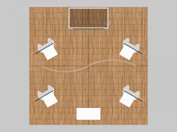 RE-9140 Island Rental Trade Show Exhibit -- Plan View